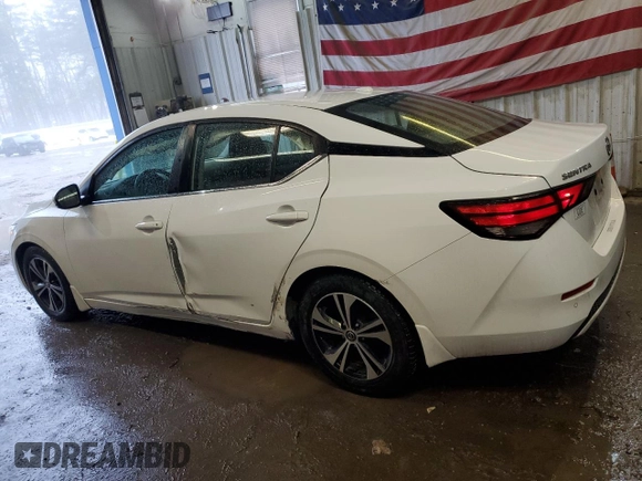2020 Nissan Sentra SV with VIN 3N1AB8CV6LY300336, listed as a Copart auction lot 47751475 with 126,789 mi miles and Salvage Title. Bid and sale history available at carsss.com. Image 2.