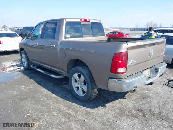 2010 Dodge Ram 1500 SLT with VIN 1D7RV1CT7AS229291, listed as a IAAI auction lot 41566144 with 130,639 mi miles. Bid and sale history available at carsss.com. Image 3.