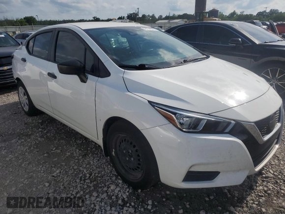 2021 Nissan Versa S with VIN 3N1CN8DV9ML896815, listed as a Copart auction lot 58724265 with 67,071 mi miles and Salvage title. Bid and sale history available at DreamBid. Image 4.