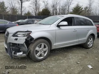 2015 Audi Q7 Premium Plus with VIN WA1LGAFE7FD020758, listed as a Copart auction lot 57027935 with 117,329 mi miles and Non repairable. Bid and sale history available at DreamBid. Image 1.