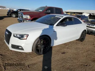 2016 Audi S5 Premium Plus with VIN WAUC4AFR8GA029812, listed as a Copart auction lot 86559634 with 86,625 mi miles and Salvage Title. Bid and sale history available at carsss.com. Image 1.