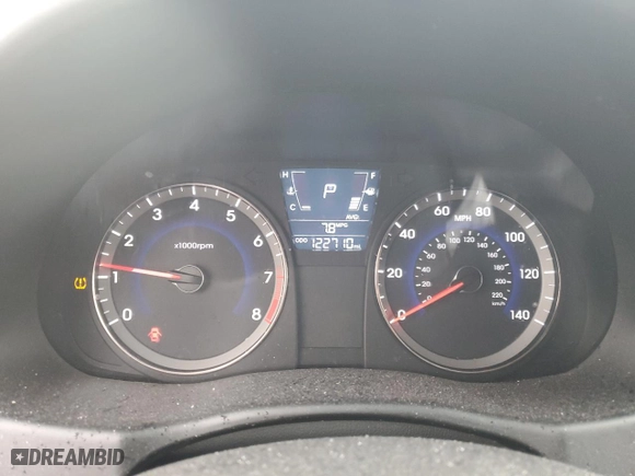 2013 Hyundai Accent SE with VIN KMHCU5AE4DU093141, listed as a Copart auction lot 47305515 with 122,710 mi miles and Salvage Title. Bid and sale history available at carsss.com. Image 9.