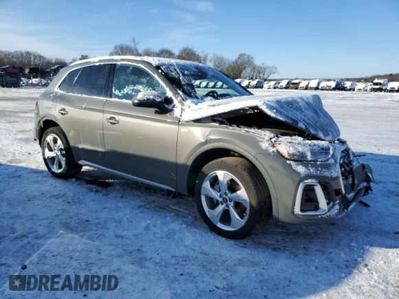 2023 Audi Q5 S line Premium Plus with VIN WA1EAAFY2P2180824, listed as a Copart auction lot 41859325 with 28,491 mi miles and Salvage Title. Bid and sale history available at carsss.com. Image 4.