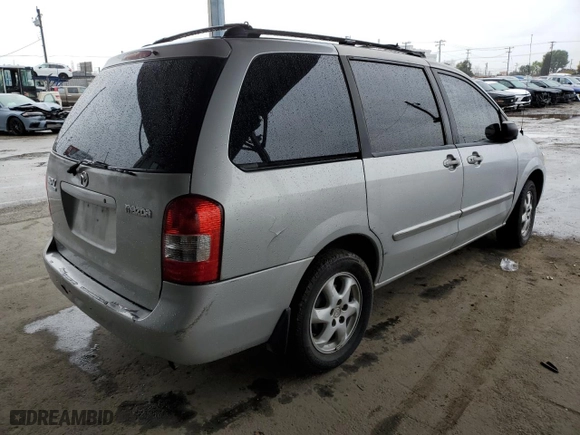 2000 Mazda MPV DX with VIN JM3LW28G7Y0129123, listed as a Copart auction lot 49331495 with 155,395 mi miles and Salvage Title. Bid and sale history available at carsss.com. Image 3.