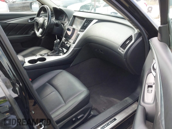 2019 Infiniti Q50 Luxe with VIN JN1EV7AP9KM543079, listed as a IAAI auction lot 42244113 with 36,291 mi miles and . Bid and sale history available at DreamBid. Image 5.