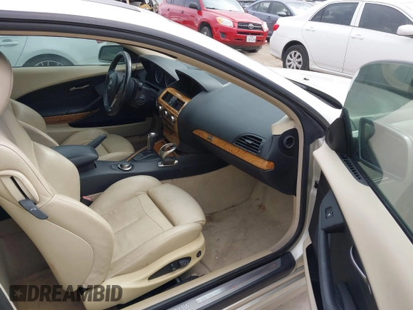 2007 BMW 6 Series 650i with VIN WBAEH135X7CR52022, listed as a IAAI auction lot 41343197 with 87,607 mi miles. Bid and sale history available at carsss.com. Image 5.