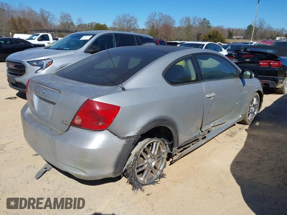 2005 Scion tC with VIN JTKDE177250062379, listed as a IAAI auction lot 41597376 with 220,110 mi miles. Bid and sale history available at carsss.com. Image 4.