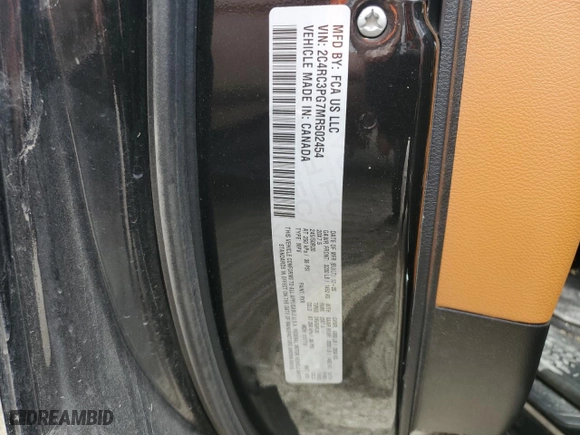 2021 Chrysler Pacifica Pinnacle with VIN 2C4RC3PG7MR502454, listed as a Copart auction lot 63303904 with 85,608 mi miles and Salvage Title. Bid and sale history available at carsss.com. Image 13.
