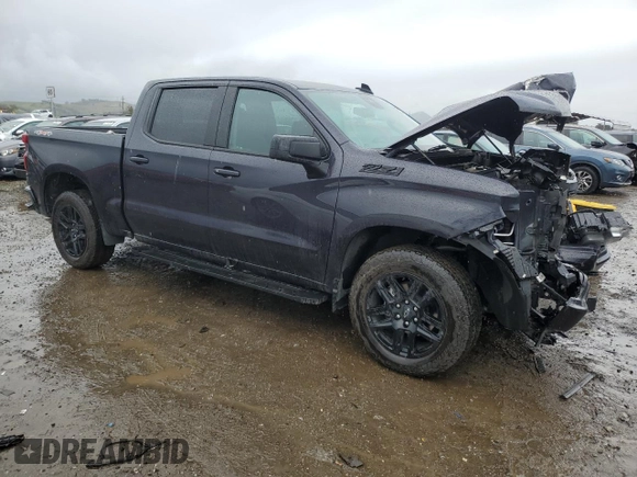 2024 Chevrolet Silverado 1500 RST with VIN 3GCUDEED1RG378013, listed as a Copart auction lot 44001595 with 11,031 mi miles and Salvage Title. Bid and sale history available at carsss.com. Image 4.
