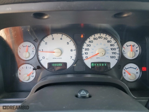 2005 Dodge Ram 1500 SLT with VIN 1D7HU18D75S197402, listed as a Copart auction lot 45849135 with 188,688 mi miles and Salvage Title. Bid and sale history available at carsss.com. Image 9.