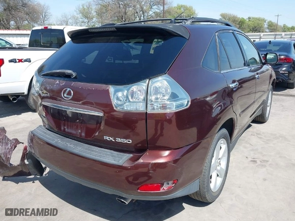 2008 Lexus RX 350 with VIN JTJGK31U789850921, listed as a IAAI auction lot 41676196 with 199,320 mi miles. Bid and sale history available at carsss.com. Image 4.