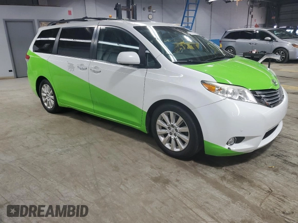 2011 Toyota Sienna XLE AAS with VIN 5TDYK3DC9BS020976, listed as a Copart auction lot 46280905 with 258,265 mi miles and Salvage Title. Bid and sale history available at DreamBid. Image 4.