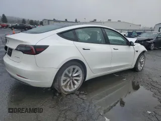 2023 Tesla Model 3 with VIN 5YJ3E1EAXPF544233, listed as a Copart auction lot 44790245 with 32,098 mi miles and Salvage title. Bid and sale history available at DreamBid. Image 3.