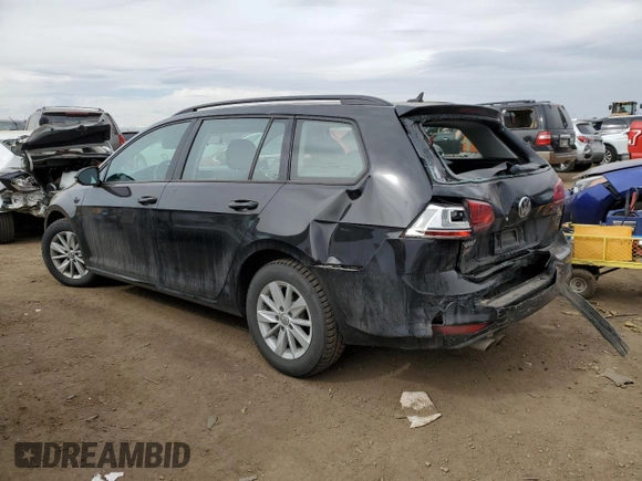 2017 Volkswagen Golf SportWagen S with VIN 3VWC17AU4HM510099, listed as a Copart auction lot 46581174 with 46,344 mi miles. Bid and sale history available at carsss.com. Image 2.
