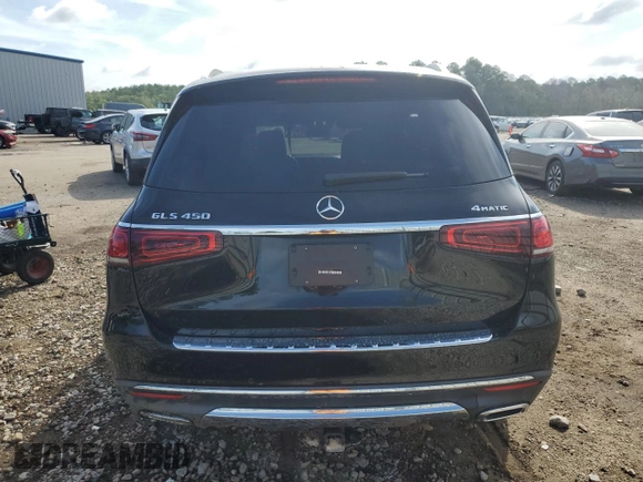 2021 Mercedes-Benz GLS 450 with VIN 4JGFF5KE8MA375869, listed as a Copart auction lot 61446704 with 58,763 mi miles and Salvage Title. Bid and sale history available at DreamBid. Image 6.