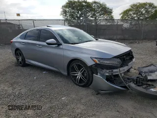 2021 Honda Accord Touring with VIN 1HGCV2F93MA020051, listed as a Copart auction lot 55261215 with 74,978 mi miles and Salvage title. Bid and sale history available at DreamBid. Image 4.