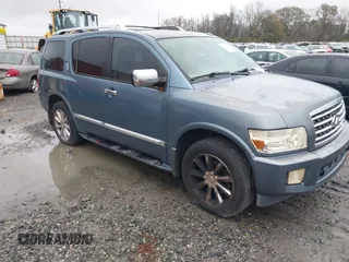 2008 Infiniti QX56 with VIN 5N3AA08C98N900011, listed as a IAAI auction lot 41298060 with 217,279 mi miles. Bid and sale history available at carsss.com. Image 1.