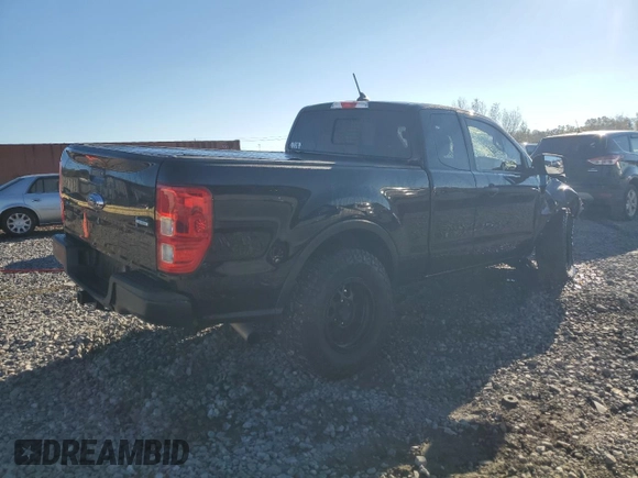 2019 Ford Ranger XL with VIN 1FTER1EHXKLA76391, listed as a Copart auction lot 81177614 with 43,585 mi miles and Salvage Title. Bid and sale history available at carsss.com. Image 3.