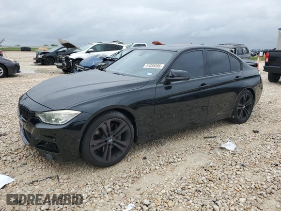 2014 BMW 3 Series 335i with VIN WBA3A9G50ENR97346, listed as a Copart auction lot 51035095 with 104,565 mi miles and Salvage Title. Bid and sale history available at carsss.com. Image 1.