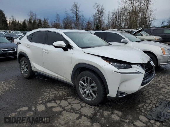 2015 Lexus NX 300h z VIN JTJBJRBZ8F2017984, wystawiony jako Copart lot #86402944 z przebiegiem 107 071 mil mil oraz Szkoda całkowita • Salvage title. Historia ofert i sprzedaży dostępna na DreamBid. Obrazek 4.