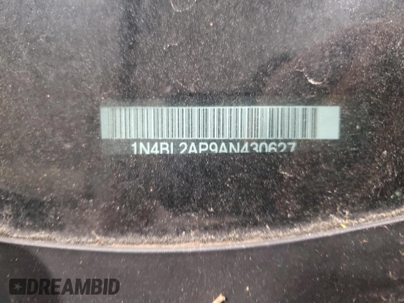 2010 Nissan Altima 3.5 SR with VIN 1N4BL2AP9AN430627, listed as a Copart auction lot 49651435 with 144,528 mi miles and Salvage Title. Bid and sale history available at carsss.com. Image 12.