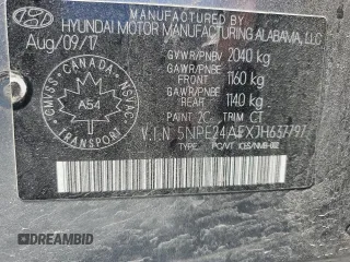 2018 Hyundai Sonata SE z VIN 5NPE24AFXJH637797, wystawiony jako Copart lot #56832255 z przebiegiem 104 743 mil mil oraz Szkoda całkowita • Salvage title. Historia ofert i sprzedaży dostępna na DreamBid. Obrazek 12.