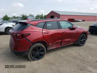 2021 Chevrolet Blazer RS with VIN 3GNKBKRS8MS527583, listed as a Copart auction lot 60694995 with 82,741 mi miles and Clean title. Bid and sale history available at DreamBid. Image 3.