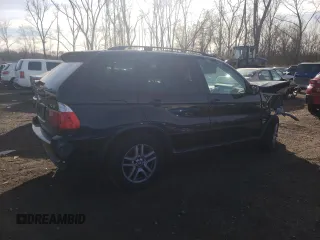 2005 BMW X5 3.0i with VIN 5UXFA13565LY20253, listed as a Copart auction lot 80418664 with 0 mi miles and Salvage Title. Bid and sale history available at carsss.com. Image 3.