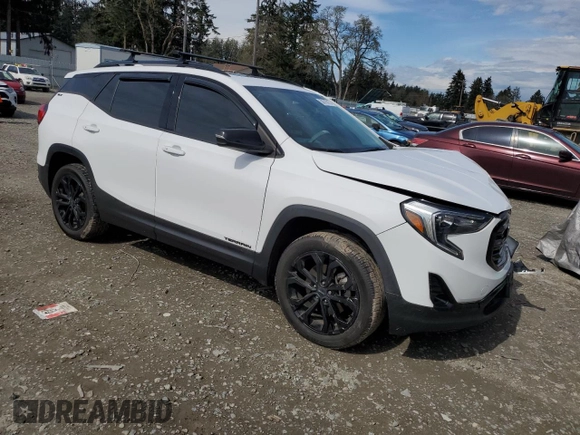 2019 GMC Terrain SLT with VIN 3GKALVEX9KL100378, listed as a Copart auction lot 50818915 with 71,338 mi miles and Salvage Title. Bid and sale history available at carsss.com. Image 4.