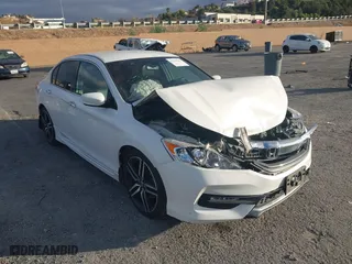 2017 Honda Accord Sedan Sport SE with VIN 1HGCR2F18HA027971, listed as a IAAI auction lot 41166332 with 122,510 mi miles. Bid and sale history available at carsss.com. Image 1.