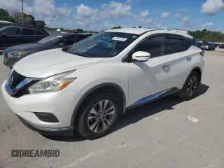 2016 Nissan Murano SV z VIN 5N1AZ2MG5GN167167, wystawiony jako Copart lot #60887135 z przebiegiem 154 092 mil mil oraz Czysty tytuł • Clean title. Historia ofert i sprzedaży dostępna na DreamBid. Obrazek 1.
