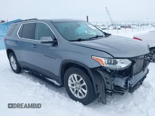 2020 Chevrolet Traverse LT Cloth z VIN 1GNEVGKW5LJ313942, wystawiony jako IAAI lot #41465413 z przebiegiem 49 657 mil mil oraz . Historia ofert i sprzedaży dostępna na DreamBid. Obrazek 1.