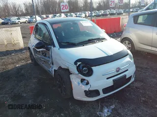 2017 FIAT 500 Pop with VIN 3C3CFFKR9HT700581, listed as a IAAI auction lot 41767514 with 43,042 mi miles. Bid and sale history available at carsss.com. Image 1.