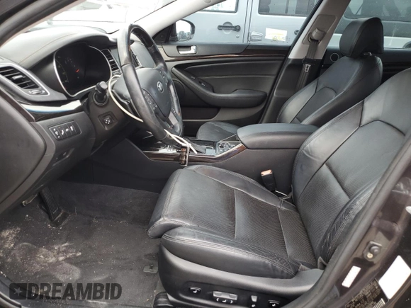 2016 Kia Cadenza Premium with VIN KNALN4D71G5206869, listed as a Copart auction lot 75530964 with 72,178 mi miles and Salvage Title. Bid and sale history available at carsss.com. Image 7.