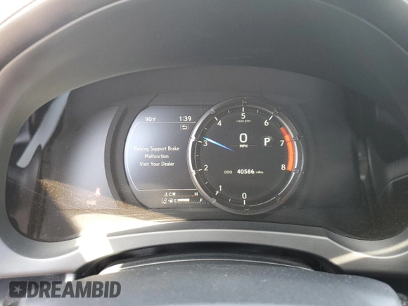 2022 Lexus IS 350 F Sport with VIN JTHGZ1B27N5055935, listed as a Copart auction lot 52050285 with 40,586 mi miles and Salvage title. Bid and sale history available at DreamBid. Image 9.