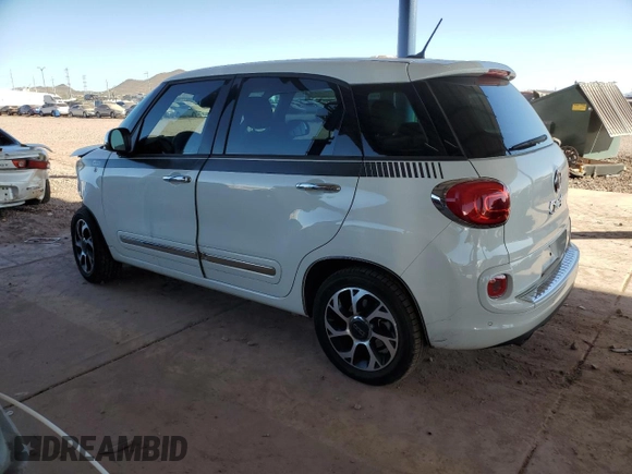 2014 FIAT 500L Lounge with VIN ZFBCFACH8EZ016424, listed as a Copart auction lot 83157294 with 89,918 mi miles and Salvage Title. Bid and sale history available at carsss.com. Image 2.