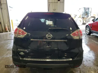 2016 Nissan Rogue SV with VIN KNMAT2MT3GP622007, listed as a Copart auction lot 43859945 with Not Provided miles and Salvage Title. Bid and sale history available at carsss.com. Image 6.