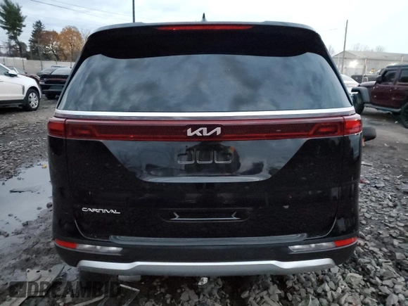 2023 Kia Carnival LX with VIN KNDNB4H32P6290920, listed as a Copart auction lot 82141794 with 28,597 mi miles and Salvage Title. Bid and sale history available at carsss.com. Image 6.