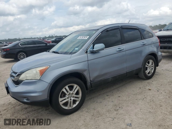 2011 Honda CR-V EX-L with VIN 5J6RE3H7XBL056647, listed as a Copart auction lot 54762925 with 130,394 mi miles and Salvage Title. Bid and sale history available at carsss.com. Image 1.