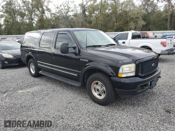 2003 Ford Excursion Limited z VIN 1FMNU42P13EC24120, wystawiony jako Copart lot #48163895 z przebiegiem 357 362 mil mil oraz Czysty tytuł • Clean title. Historia ofert i sprzedaży dostępna na DreamBid. Obrazek 4.