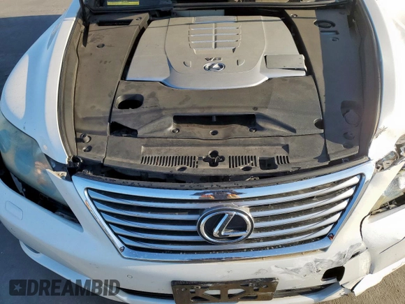 2011 Lexus LS 460 with VIN JTHBL5EF1B5102521, listed as a Copart auction lot 51530065 with Not provided miles and Salvage title. Bid and sale history available at DreamBid. Image 11.