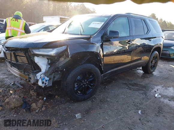 2022 Chevrolet Traverse LS with VIN 1GNERFKW4NJ186537, listed as a IAAI auction lot 41324819 with 91,099 mi miles and . Bid and sale history available at DreamBid. Image 2.
