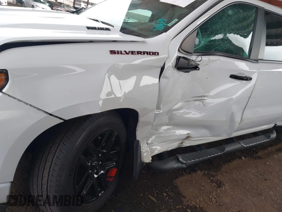 2023 Chevrolet Silverado 1500 with VIN 1GCPADE89PZ115977, listed as a IAAI auction lot 42025071 with 27,635 mi miles and . Bid and sale history available at DreamBid. Image 6.