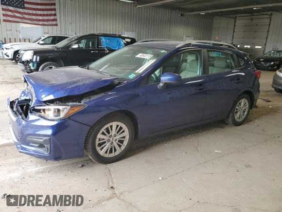 2018 Subaru Impreza Premium z VIN 4S3GTAB64J3712623, wystawiony jako Copart lot #60645115 z przebiegiem 95 626 mil mil oraz Czysty tytuł • Clean title. Historia ofert i sprzedaży dostępna na DreamBid. Obrazek 1.
