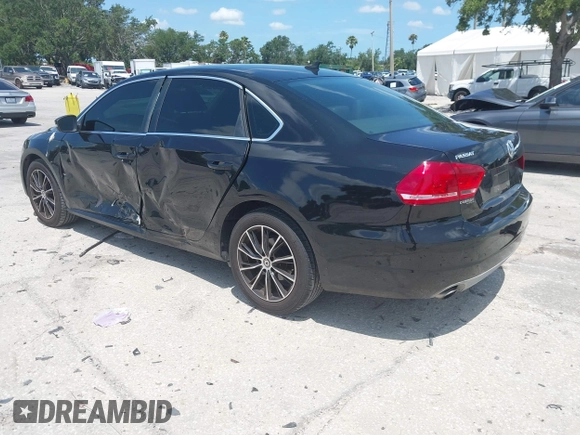 2013 Volkswagen Passat SE with VIN 1VWBP7A30DC043938, listed as a IAAI auction lot 42411446 with 84,822 mi miles and . Bid and sale history available at DreamBid. Image 3.
