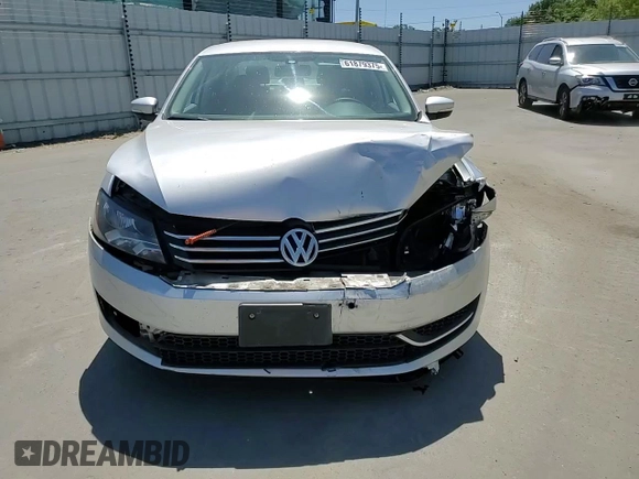 2013 Volkswagen Passat S with VIN 1VWAP7A38DC001836, listed as a Copart auction lot 61879375 with 82,841 mi miles and Salvage title. Bid and sale history available at DreamBid. Image 13.