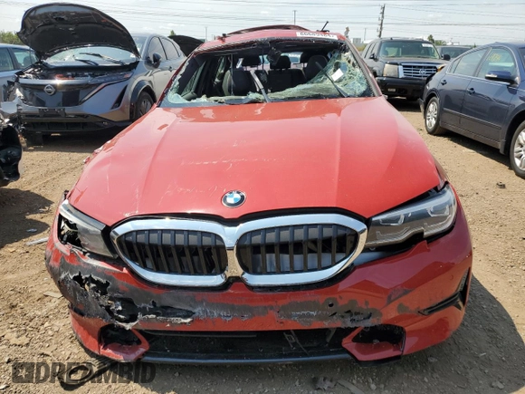 2021 BMW 3 Series 330i xDrive with VIN 3MW5R7J04M8C06658, listed as a Copart auction lot 73283284 with Not provided miles and Non repairable. Bid and sale history available at DreamBid. Image 5.