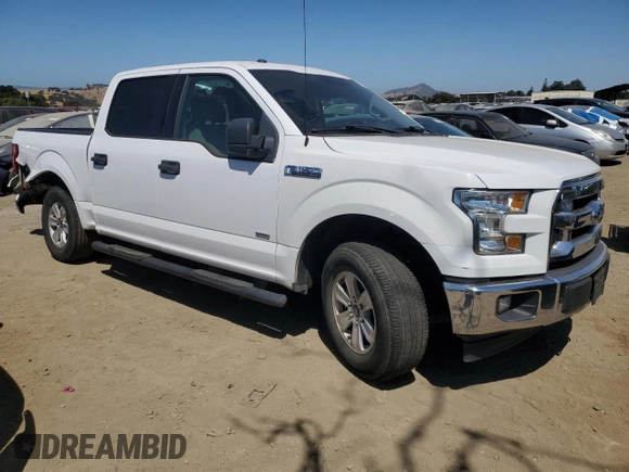 2017 Ford F-150 XL with VIN 1FTEW1CG3HKC66146, listed as a Copart auction lot 60048465 with 154,679 mi miles and Salvage title. Bid and sale history available at DreamBid. Image 4.