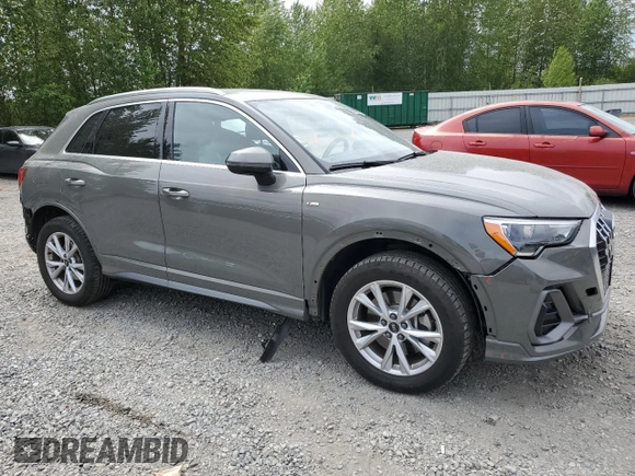 2022 Audi Q3 S line Premium z VIN WA1DECF35N1023890, wystawiony jako Copart lot #56764655 z przebiegiem 36 220 mil mil oraz Szkoda całkowita • Salvage title. Historia ofert i sprzedaży dostępna na DreamBid. Obrazek 4.