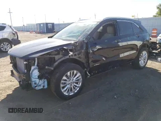 2024 Cadillac XT4 AWD Luxury with VIN 1GYFZBR41RF114434, listed as a Copart auction lot 73217514 with 10,505 mi miles and Salvage Title. Bid and sale history available at carsss.com. Image 1.